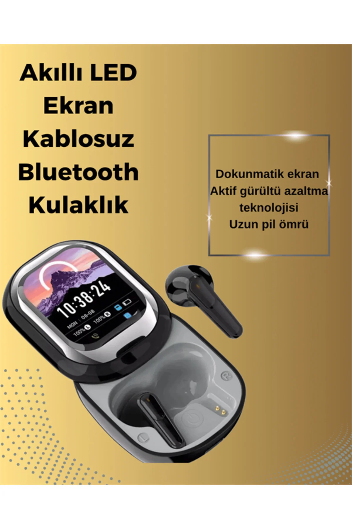 Şık, Akıllı ve Güçlü: LED Ekranlı Kablosuz Kulaklık Seti