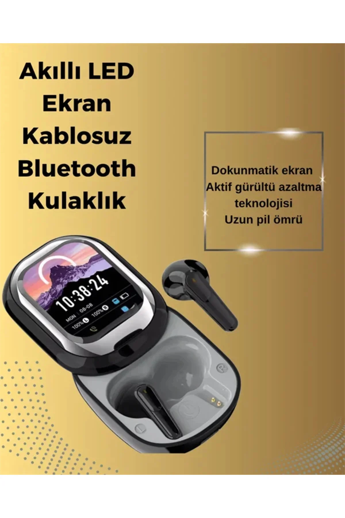 Şık, Akıllı ve Güçlü: LED Ekranlı Kablosuz Kulaklık Seti