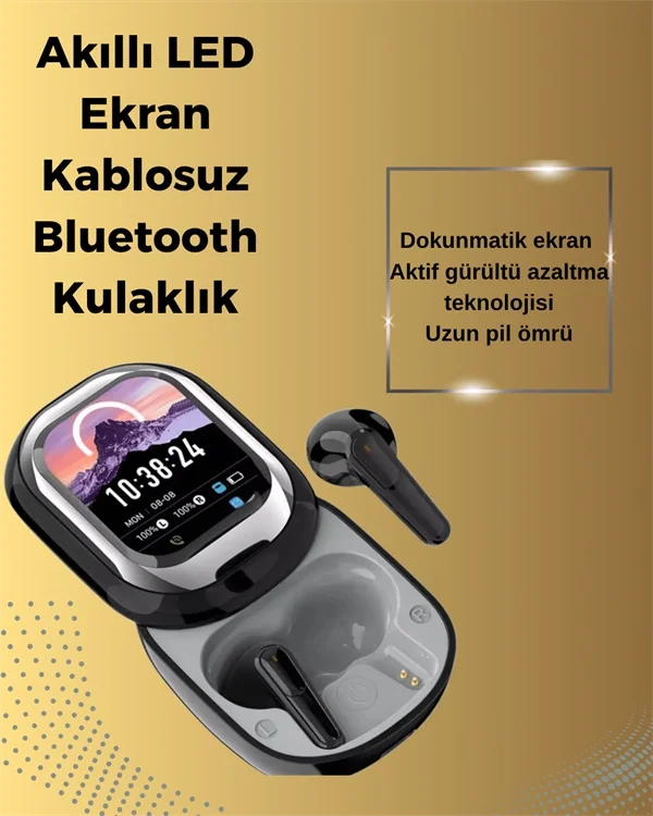 Şık, Akıllı ve Güçlü: LED Ekranlı Kablosuz Kulaklık Seti Fiyatı, Yorumları ve Özellikleri