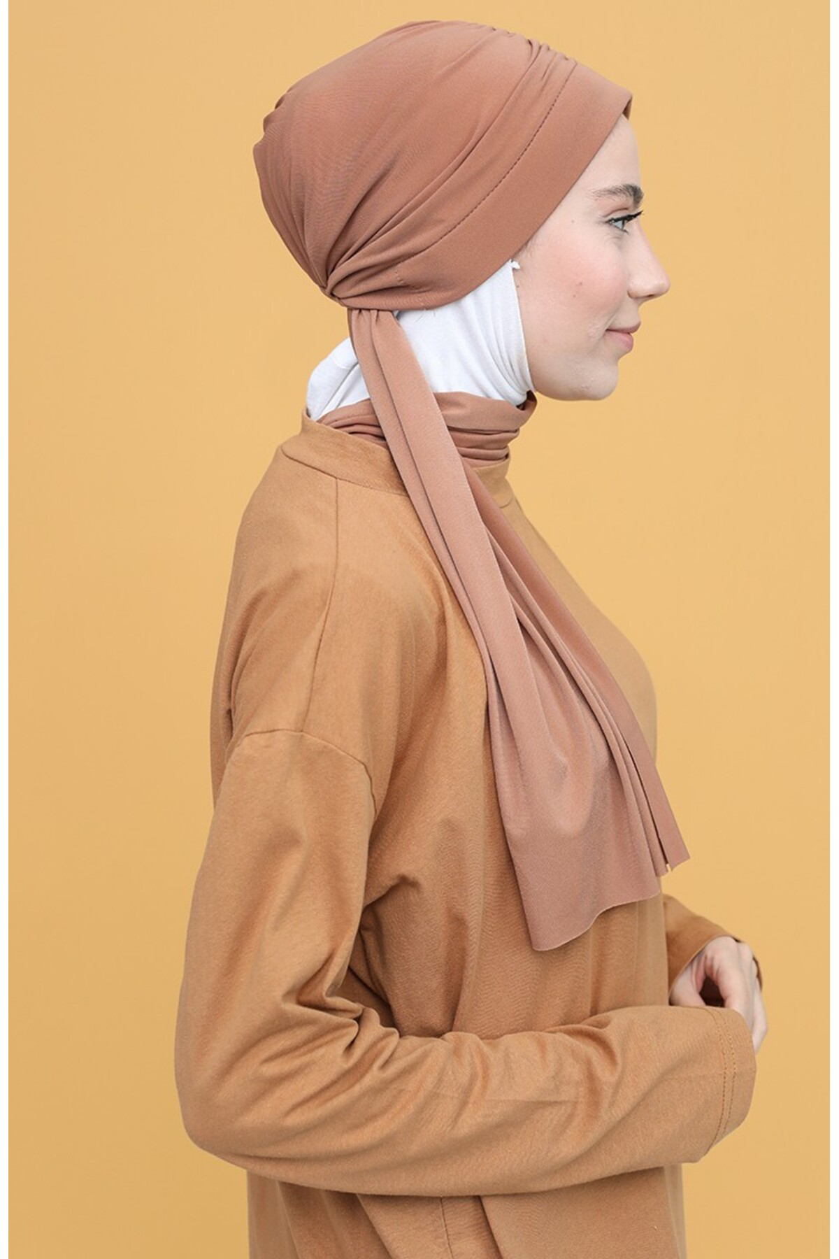 Monalisa Home Şık Büzgülü Beyaz Renkli Bone