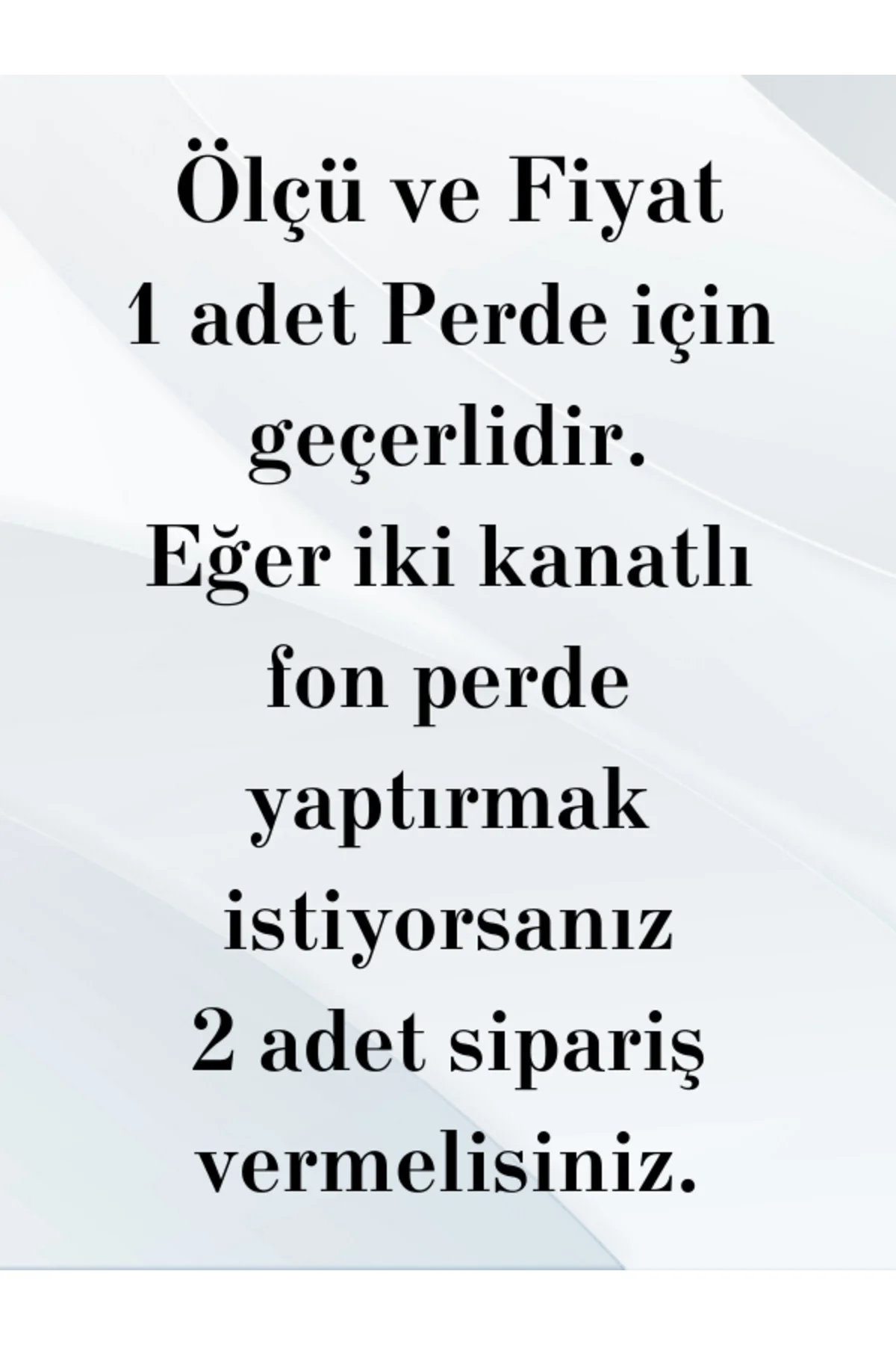 Şık Pano Fon Perde (Tek Kanat)