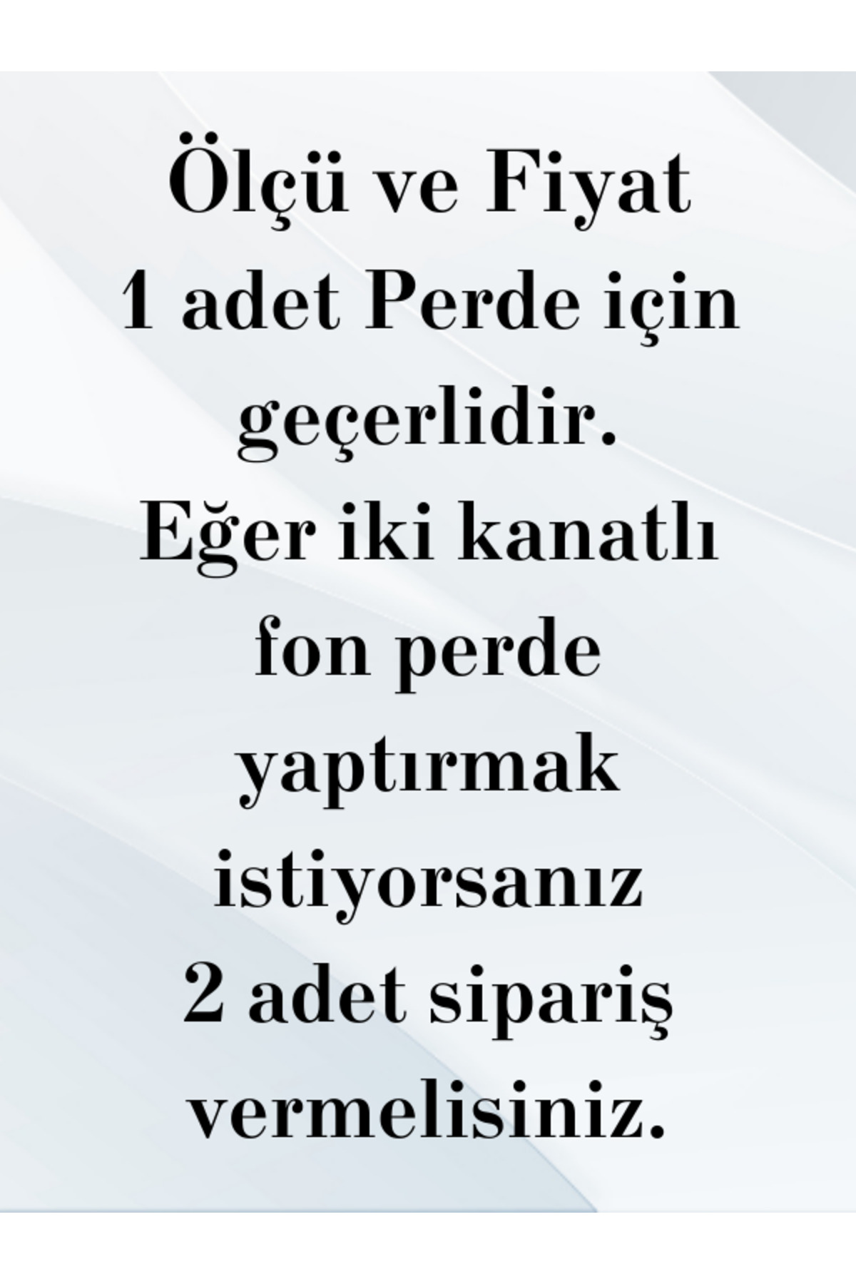 Özgün Home Şık Pano Fon Perde (Tek Kanat)