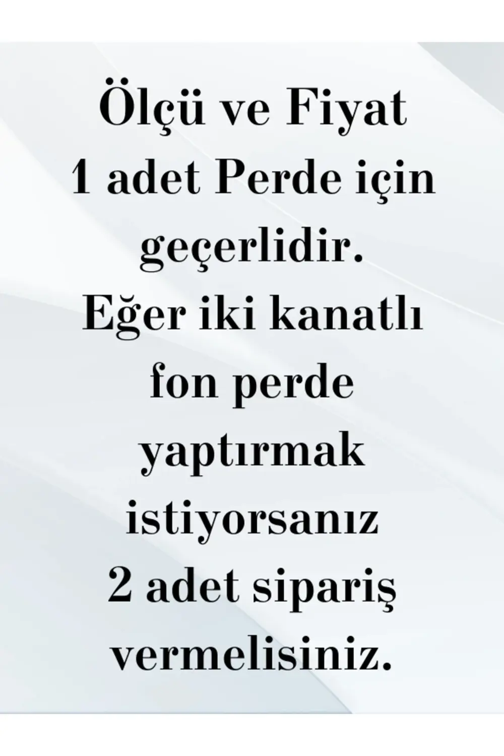 Şık Pano Fon Perde (Tek Kanat)