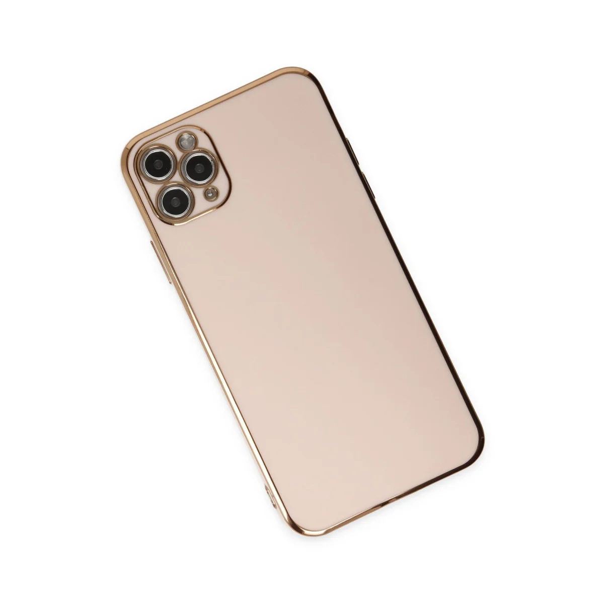Şık Pembe Volet Silikon Kılıf - iPhone 11 Pro Max
