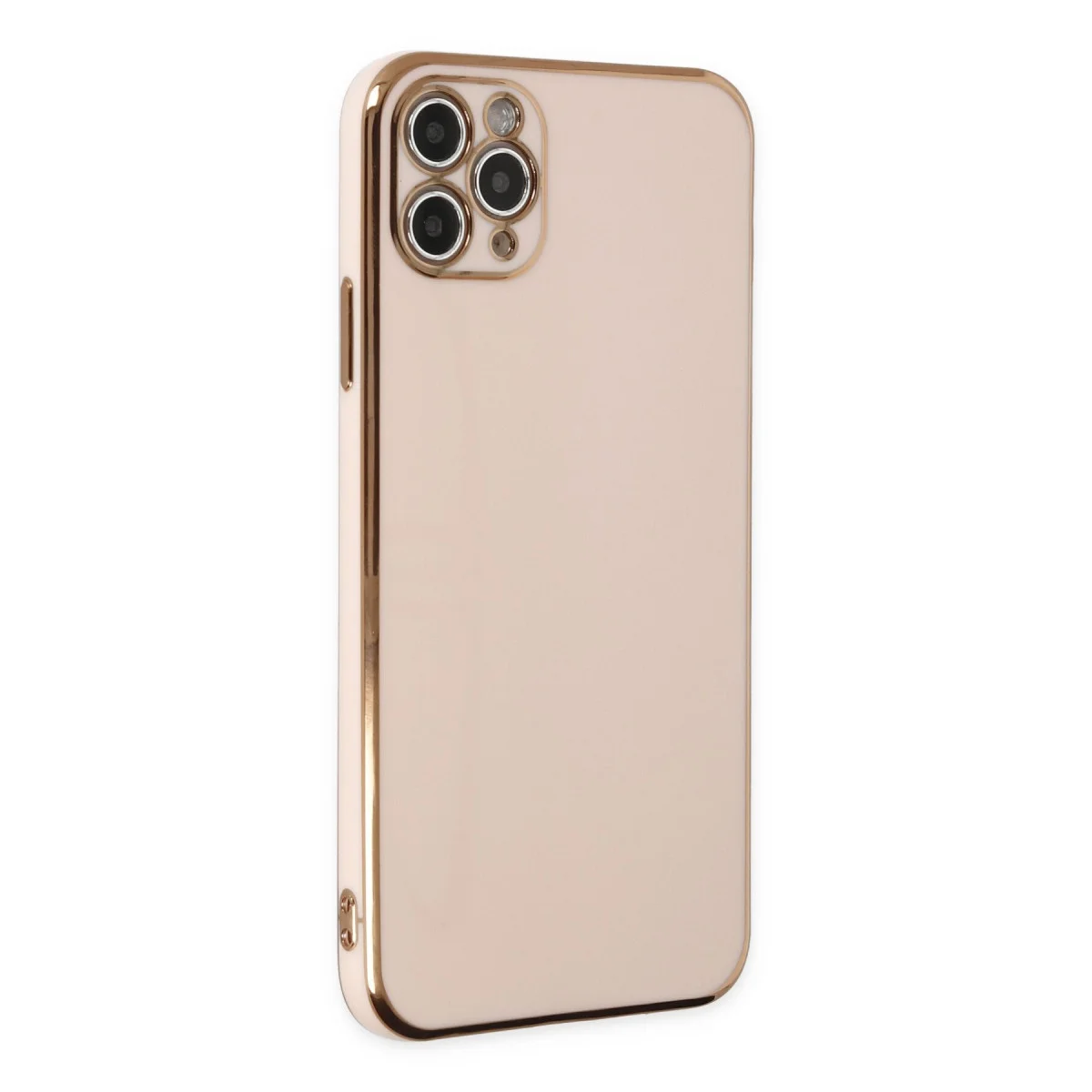 Şık Pembe Volet Silikon Kılıf - iPhone 11 Pro Max
