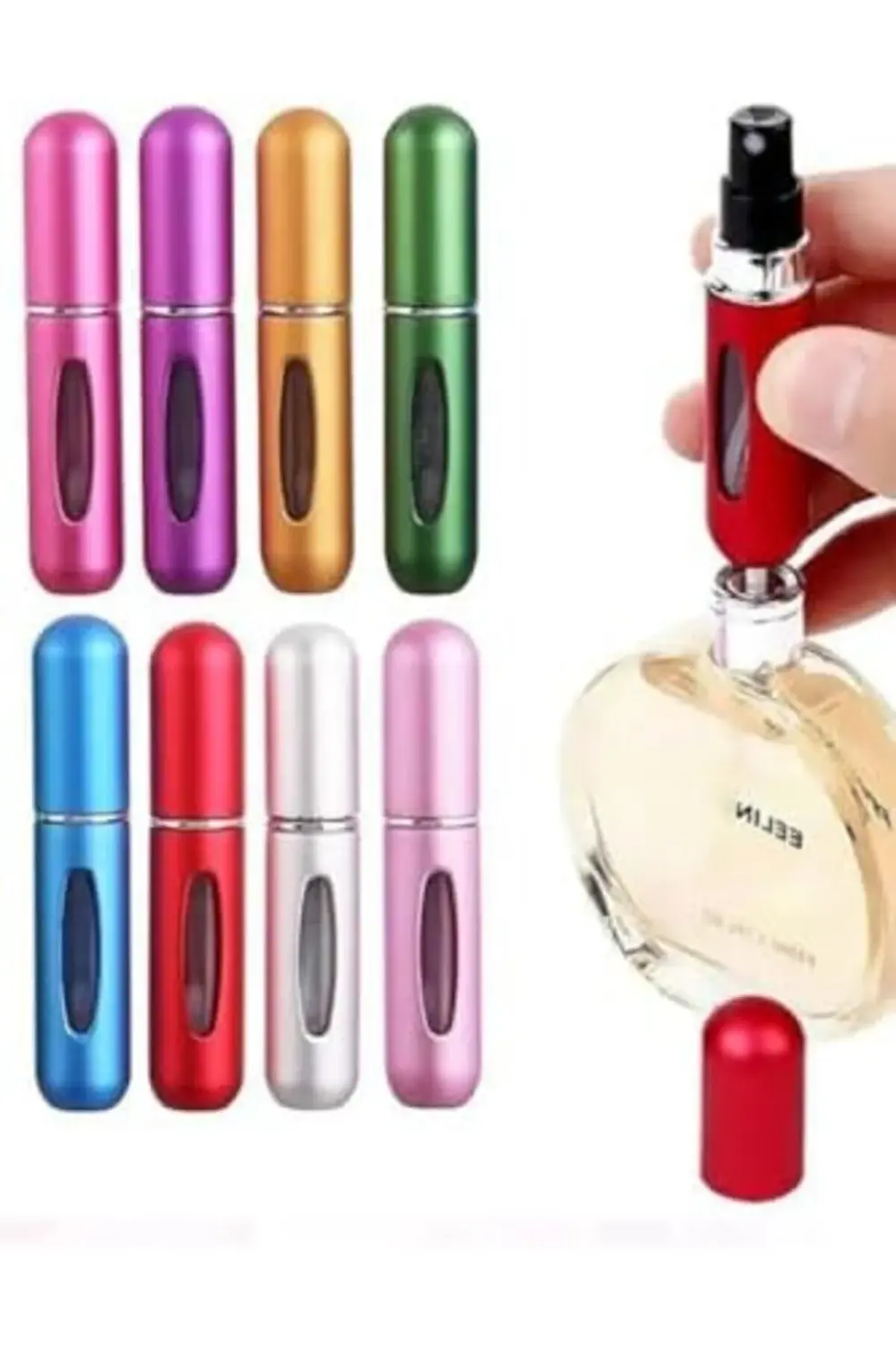 Şık Tasarım Parfüm Doldurulabilin Mini Lüx Şişe Seyehat 5 Ml Cep