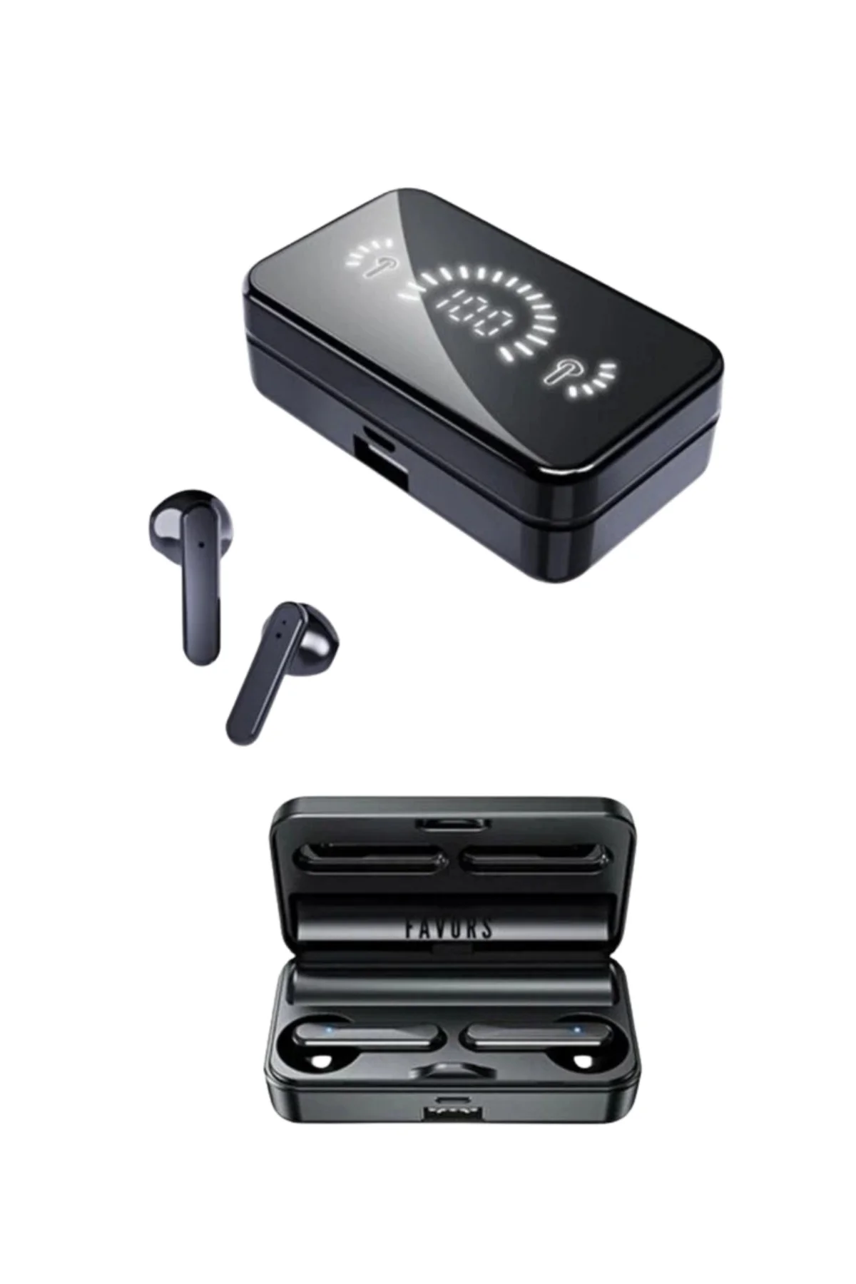 Şık Tasarımlı Akıllı Saat ve Bluetooth Kulaklık Seti Suya Dayanıklı ve Çok Fonksiyonlu