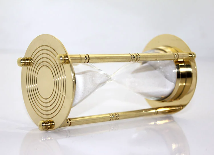 Şık Tasarımlı Pirinç Kum Saati Model 2