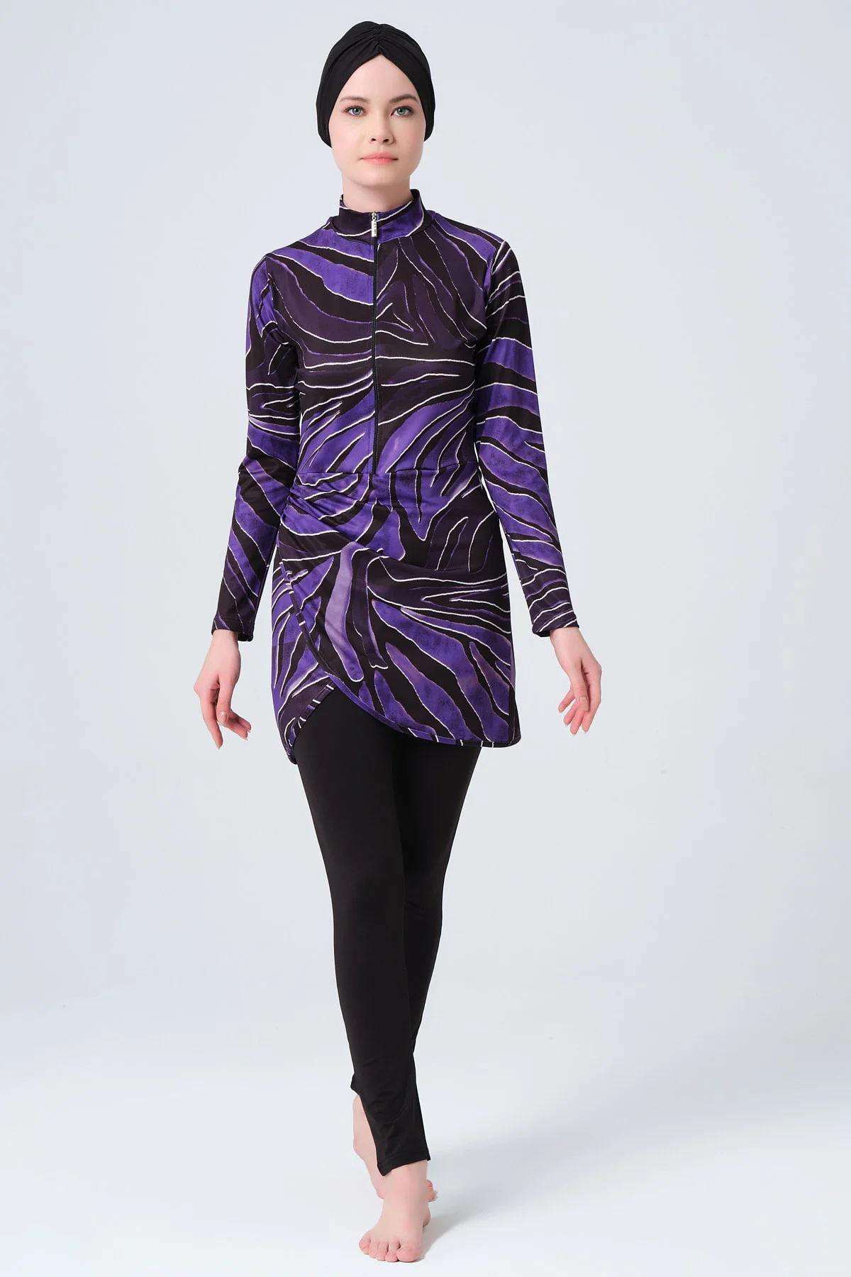 Şık Uzun Kollu Tesettür Mayo