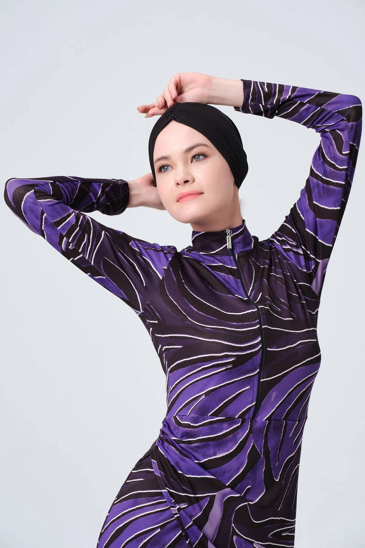 Şık Uzun Kollu Tesettür Mayo