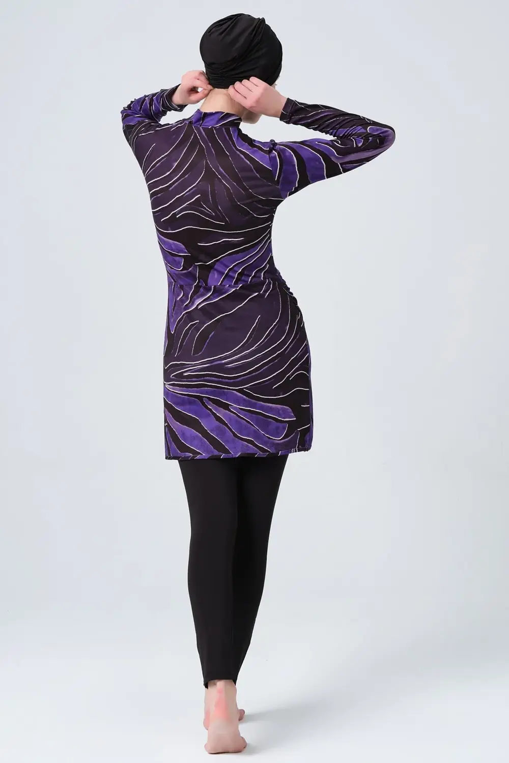 Şık Uzun Kollu Tesettür Mayo