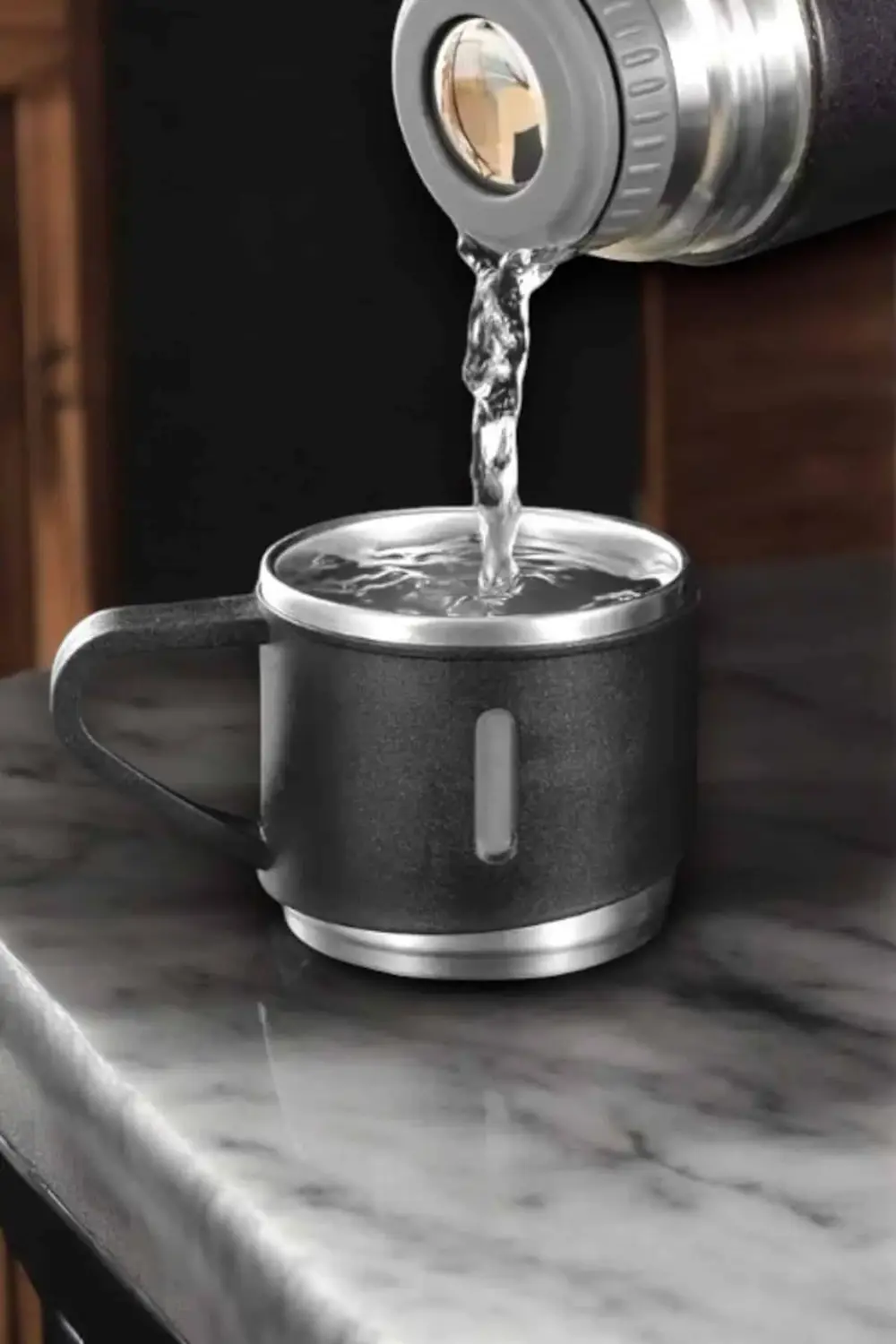 Şık ve Dayanıklı 3 Bardaklı Termos Seti Uzun Süre Isı Koruma Özel