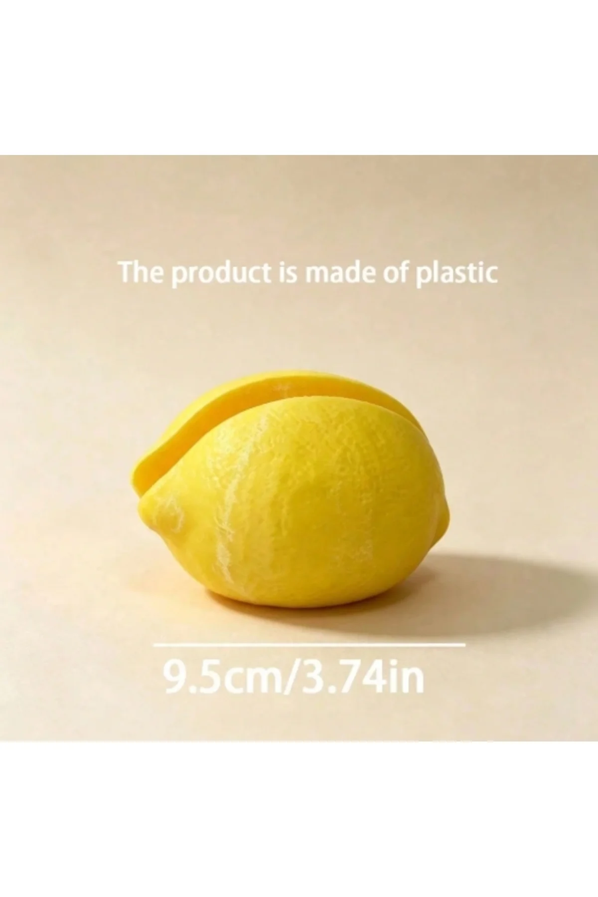 Şık ve Dayanıklı Plastik Limon Temalı Peçetelik, Ev Dekorasyonu ve Hediyelik Peçete Düzenleyici 2 Ad - Görsel 5