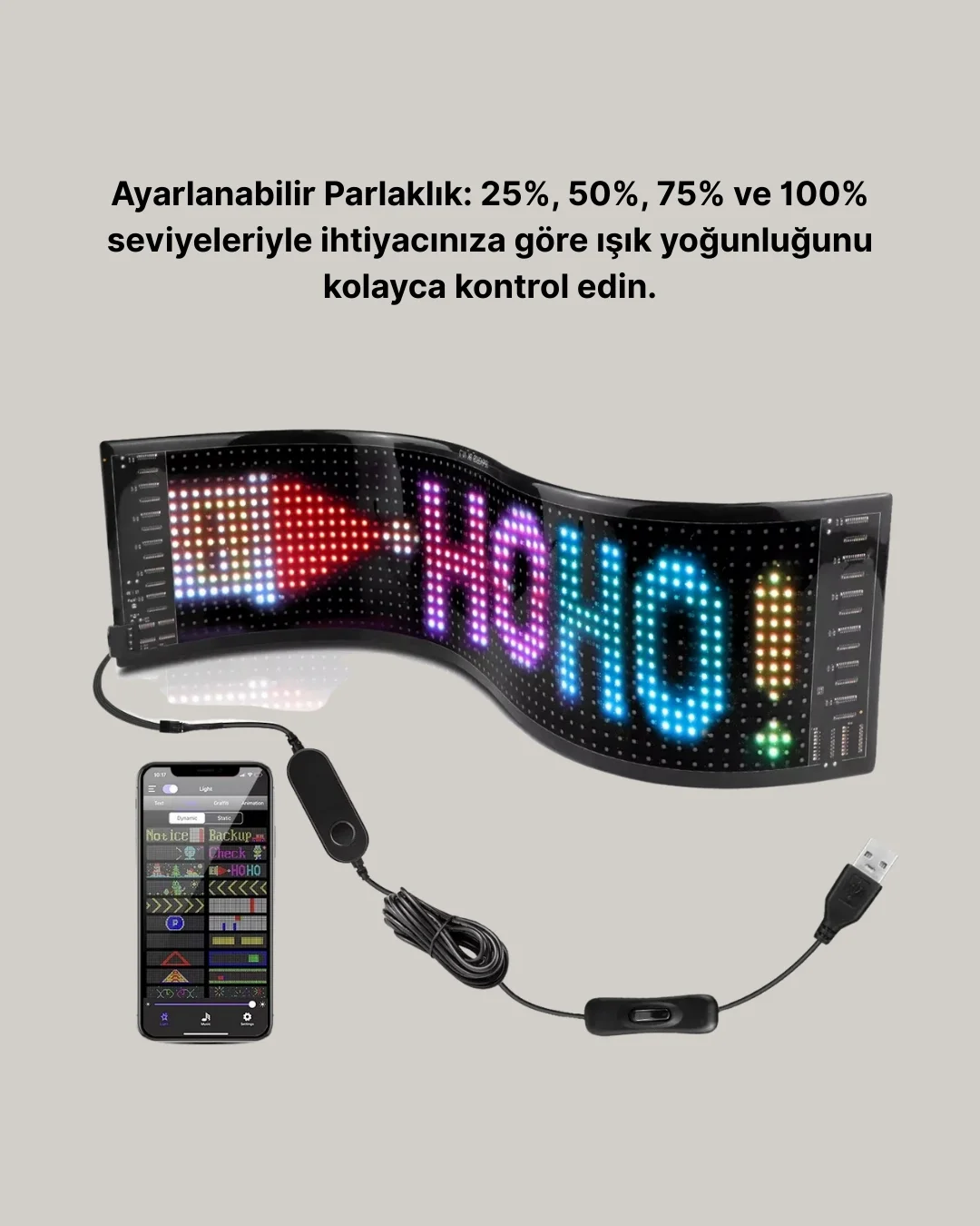 Şık ve Fonksiyonel RGB LED Panel Canlı Renk Yansımalı Işık Sistemi