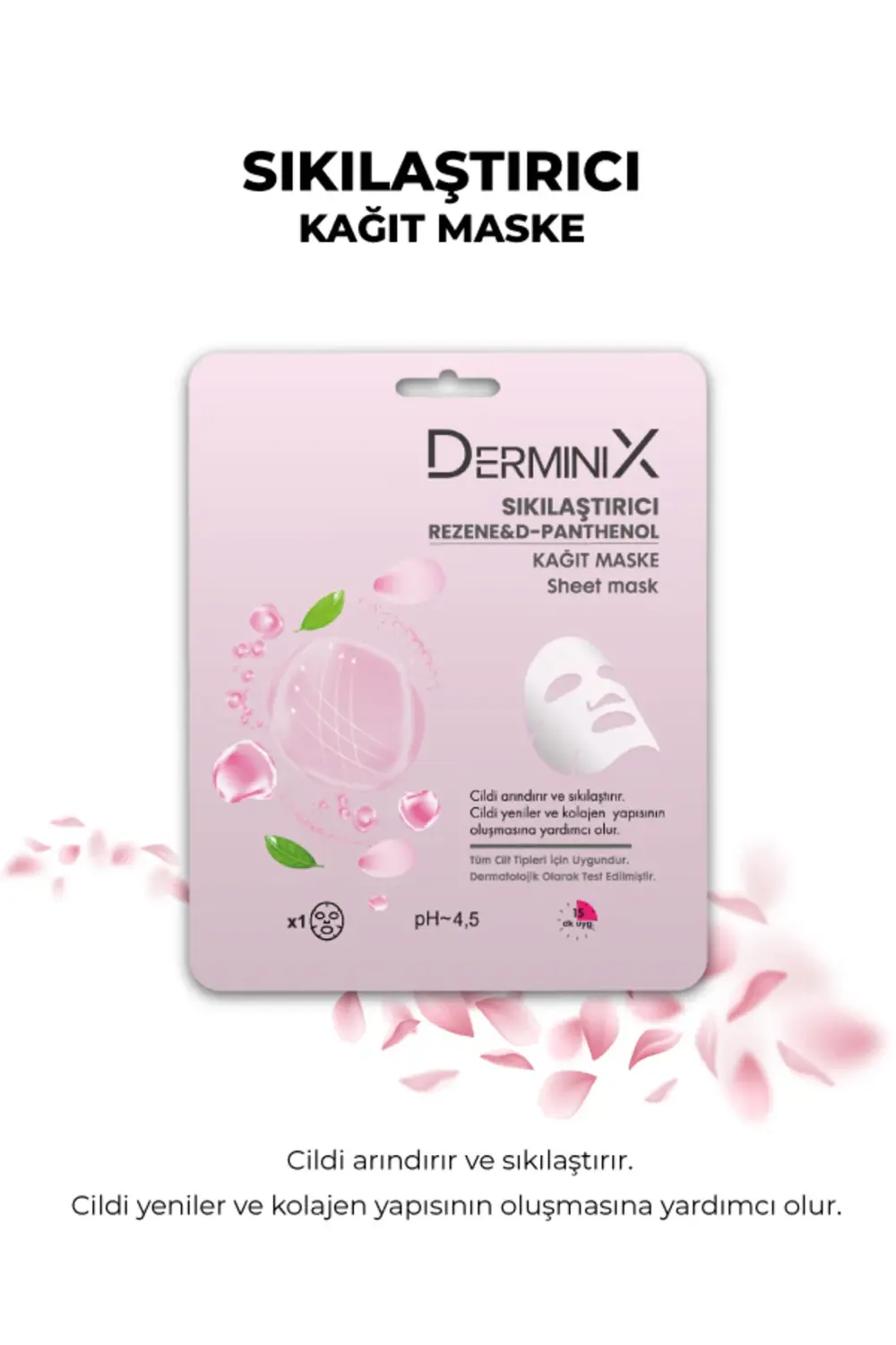 Sıkılaştırıcı Rezene Ve D-panthenol Içeren Yüz Kağıt Maskesi