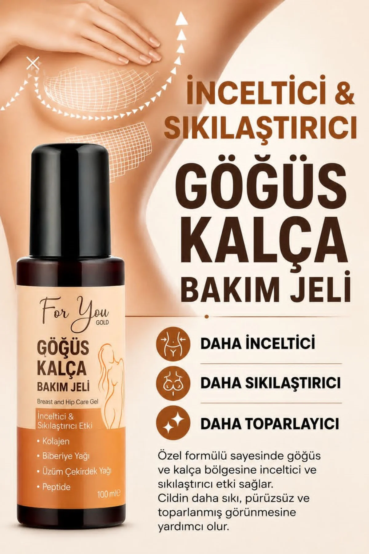 Sıkılaştırıcı, Toparlayıcı, Küçültmeye Yardımcı Göğüs Ve Kalça Ba