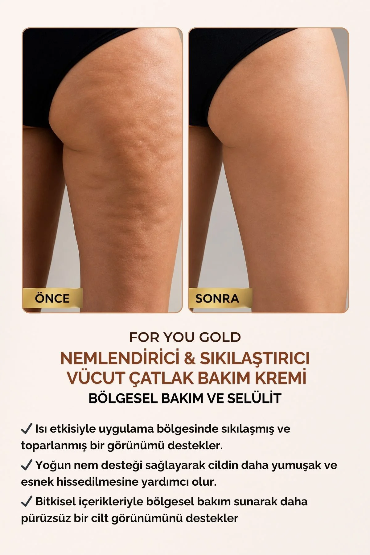 Sıkılaştırıcı & Toparlayıcı Isı Etkili Vücut Çatlak Bakım Kremi |
