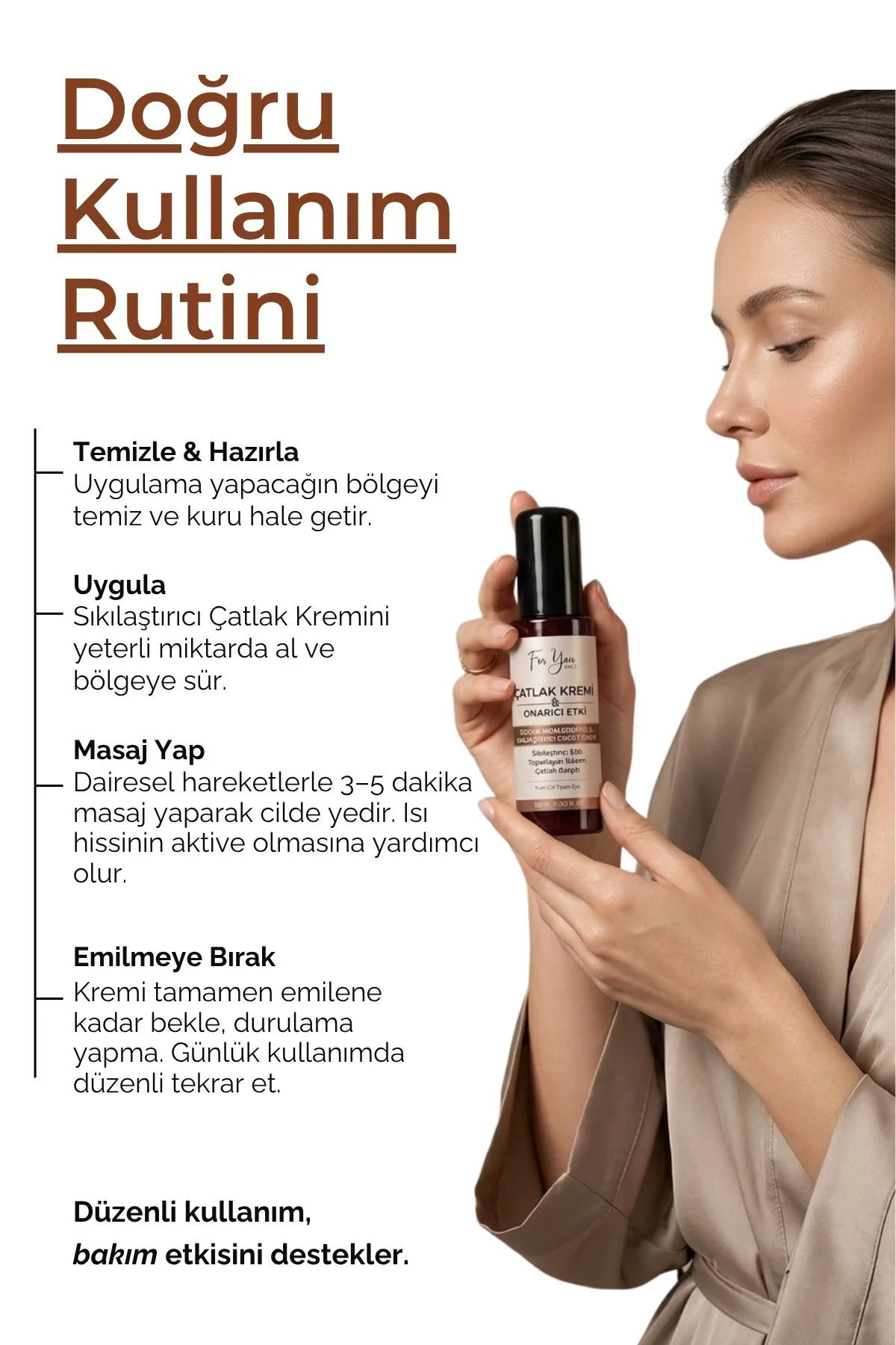 Sıkılaştırıcı & Toparlayıcı Isı Etkili Vücut Çatlak Bakım Kremi |