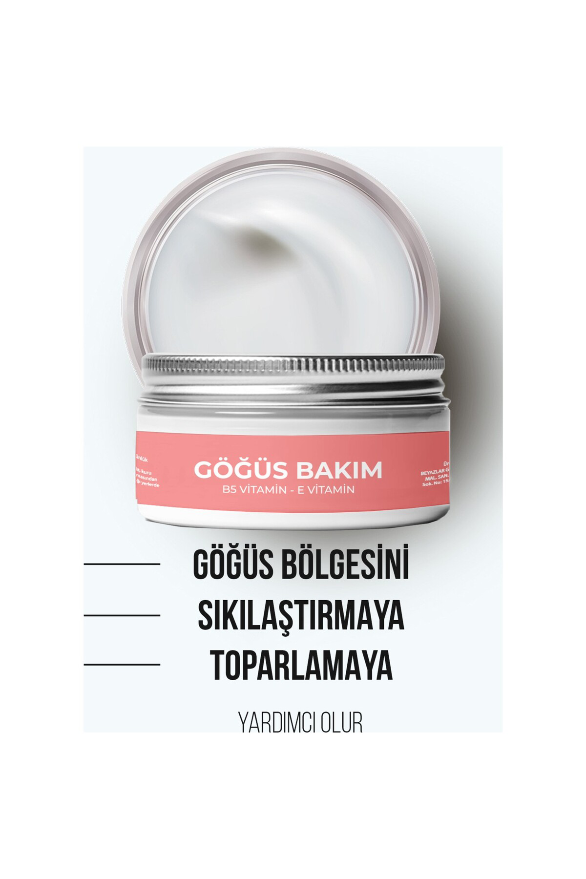 Sıkılaştırıcı ve Toparlayıcı Göğüs Bakım Kremi 50 ml