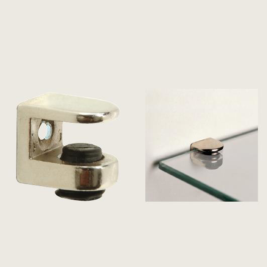 Sıkıştırmalı Cam Raf Pimi 5mm Vidalı (4 Adet)