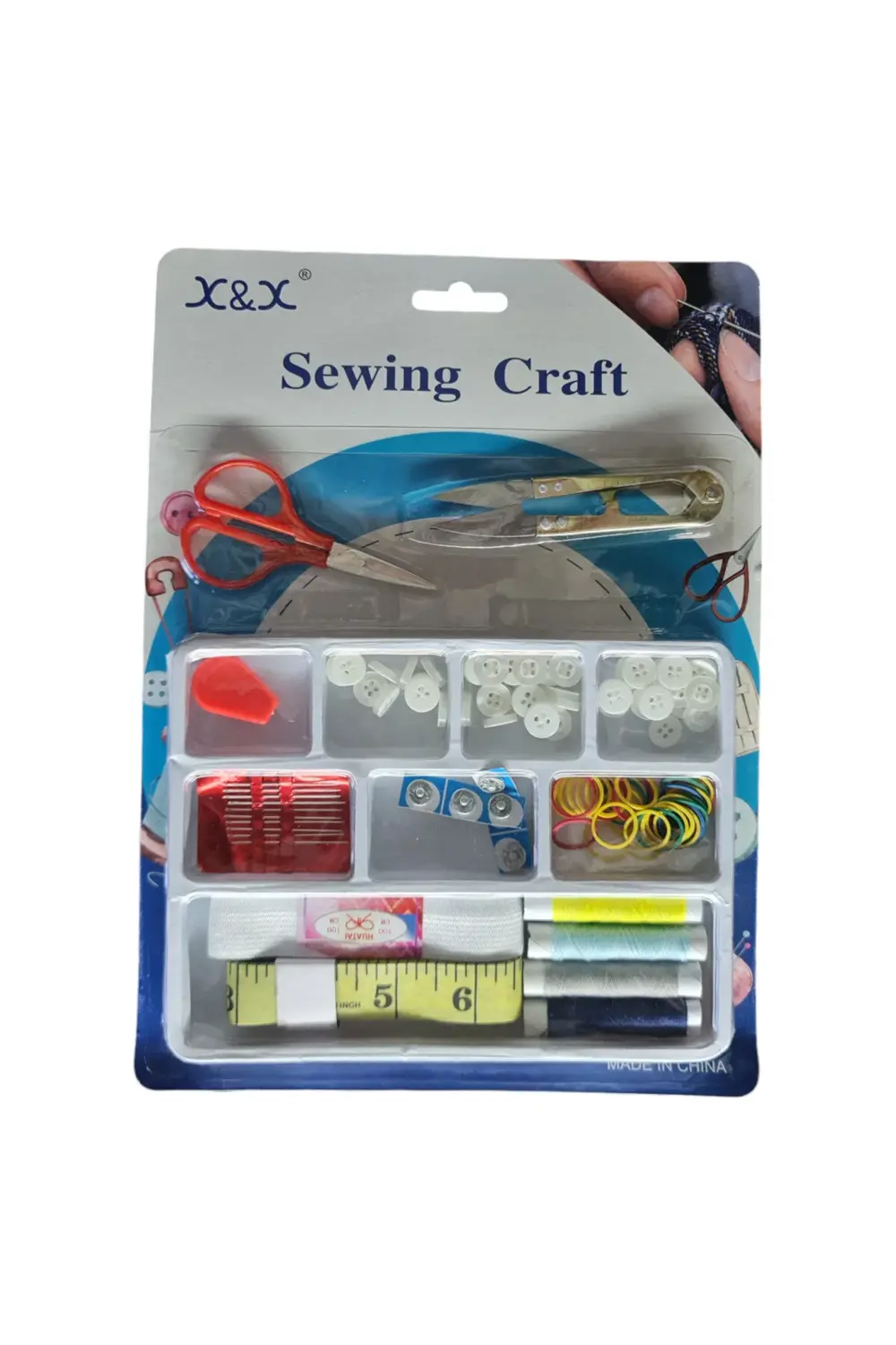 Tuhafiyecimiz Şıkşık Makas, Yassı Lastik, Gömlek Düğme, Dikme Çıtçıt, İplik Geç