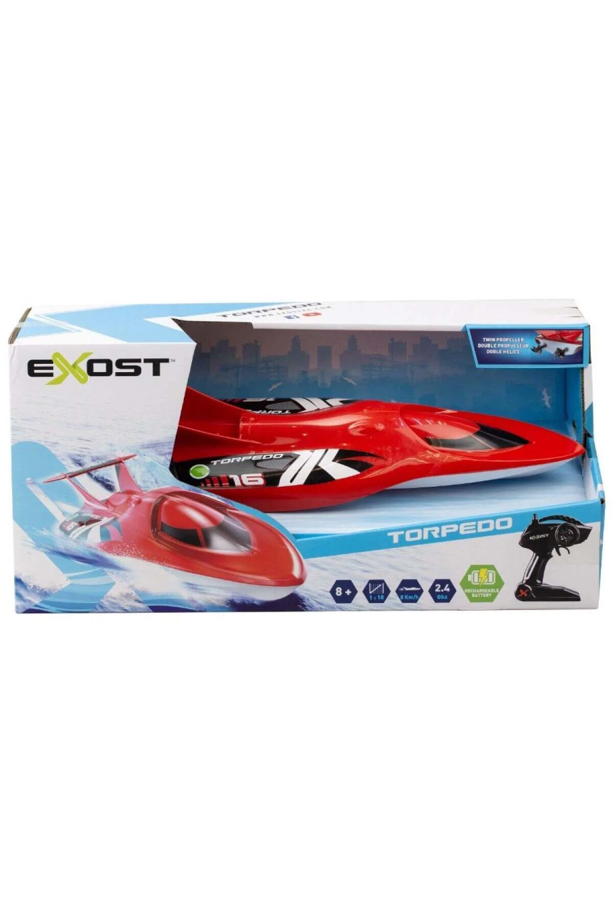 Sil 20222 Silverlit Exost Torpedo Kumandalı Sürat Teknesi -Necotoys