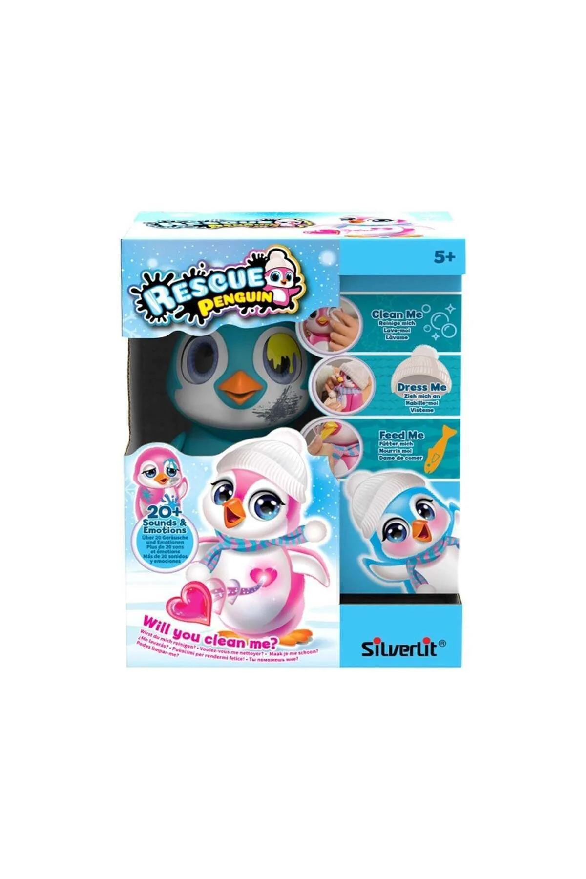 Sil 88652 Silverlit Rescue Interactive Penguen Mavi