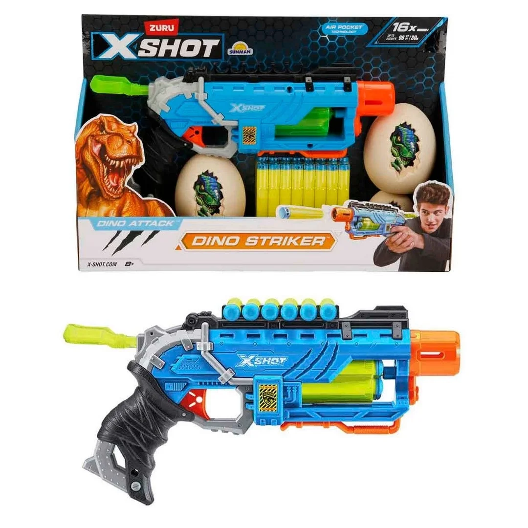 Silah Sünger Atan Dino Attack Dino Striker S1 16 Mermi Silah Sünger Atan Dino Attack Dino Striker S1 16 Mermi