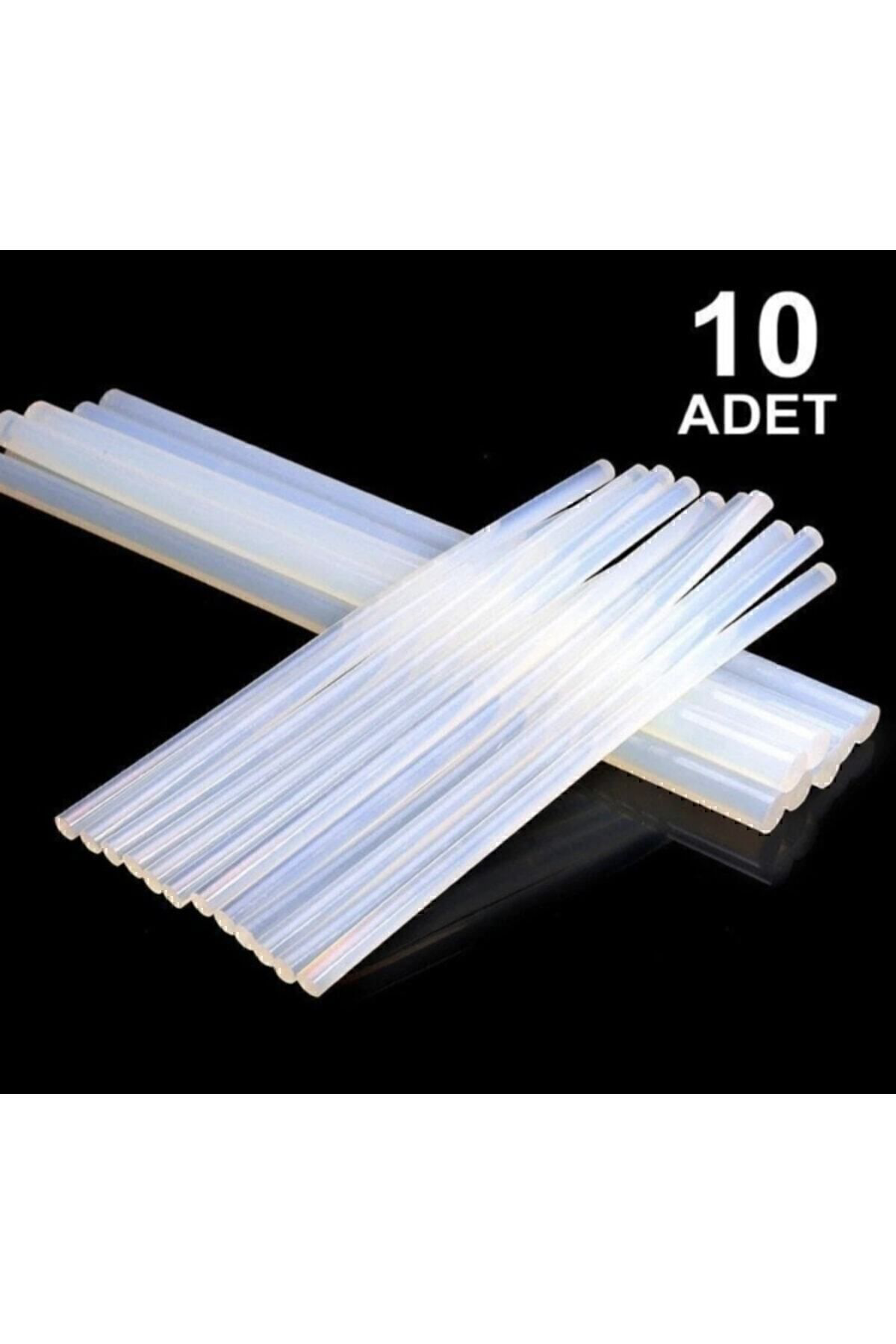 Silicon Silicon Mum İnce Sıcak Silikon Tabanca Mumu Çubukları 10 Adet İnc