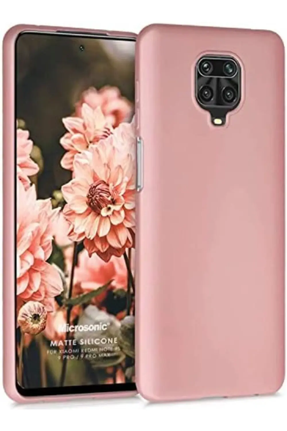 Silicone 9 Pro Max için Kılıf Rose [ 9 Pro Max ile Uyumlu Kılıf -