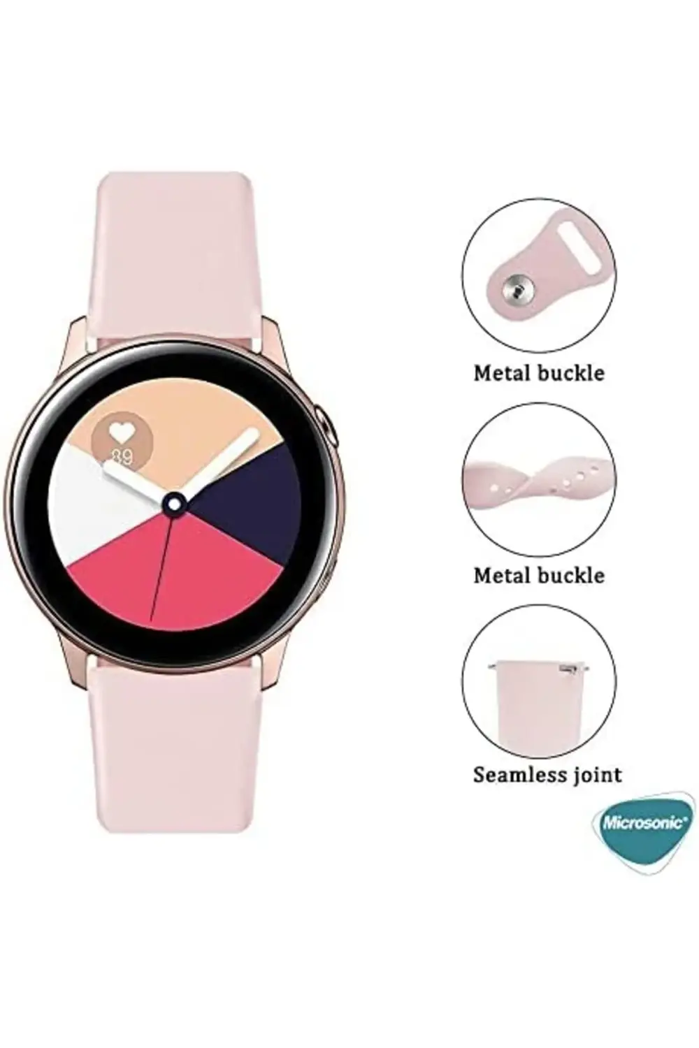 Silicone Sport Band (ile Uyumlu Kordon, Akıllı Saat Kayışı) 39551