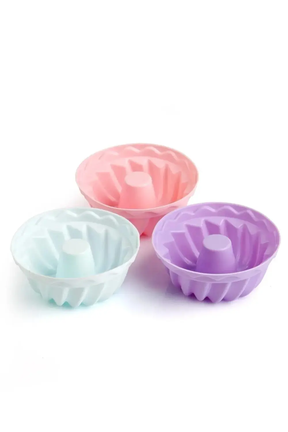 Silikon 24 Lü Göbekli Muffin Kek Kalıbı Renkli