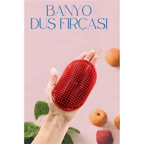 Silikon Banyo Fırçası Masajlı