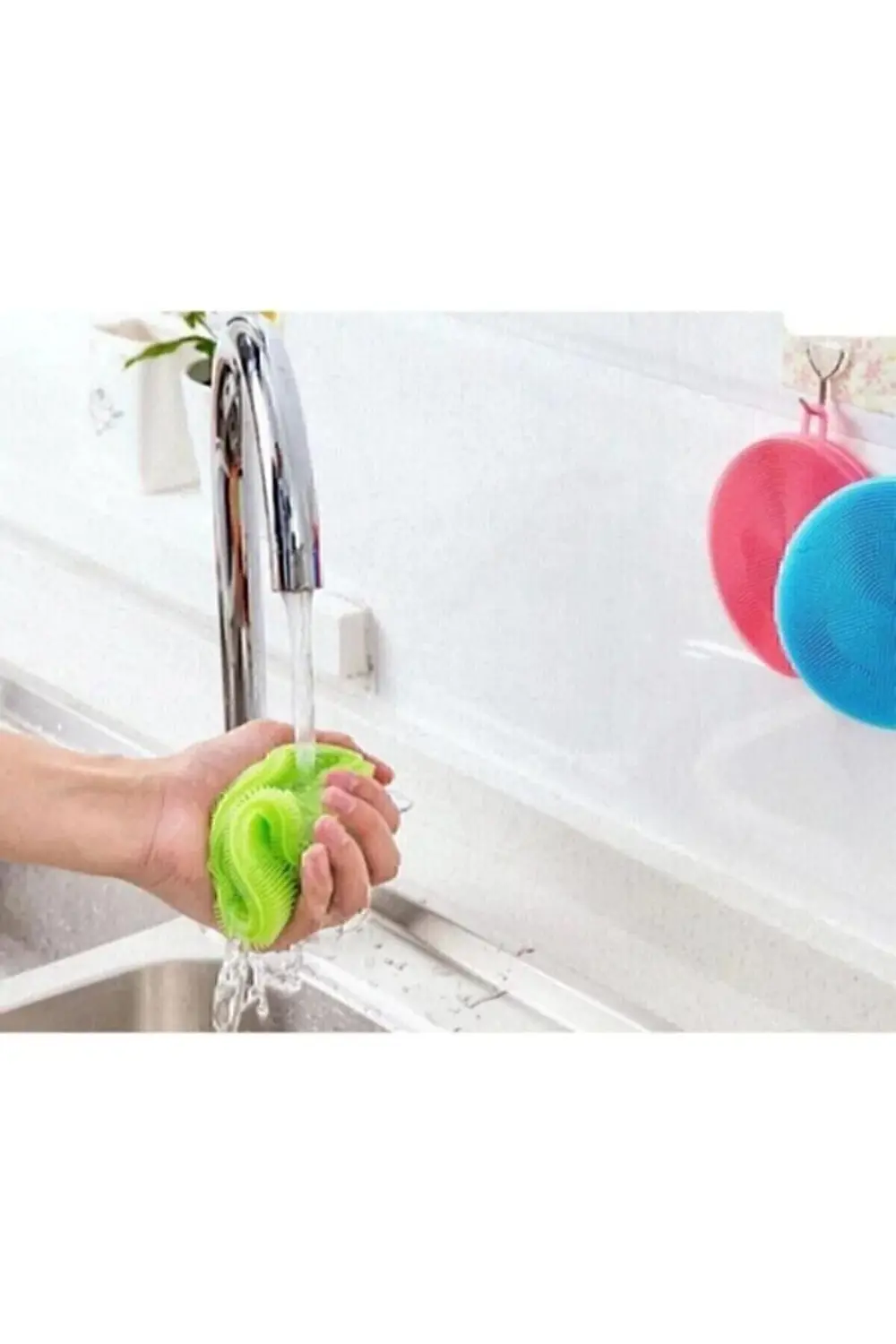 Silikon Bulaşık Yıkama Fırçası Tükenmeyen (2 ADET)