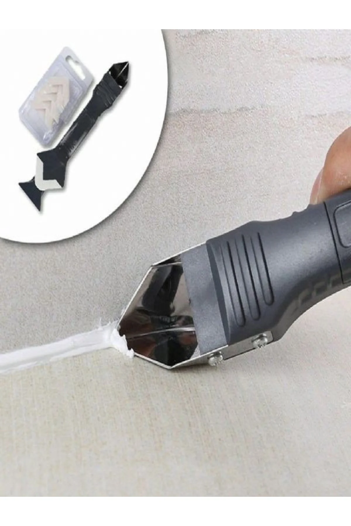 Silikon Çekme Aparatı ve Fayans Derz Dolgu Kazıyıcı Sıyırıcı Sili