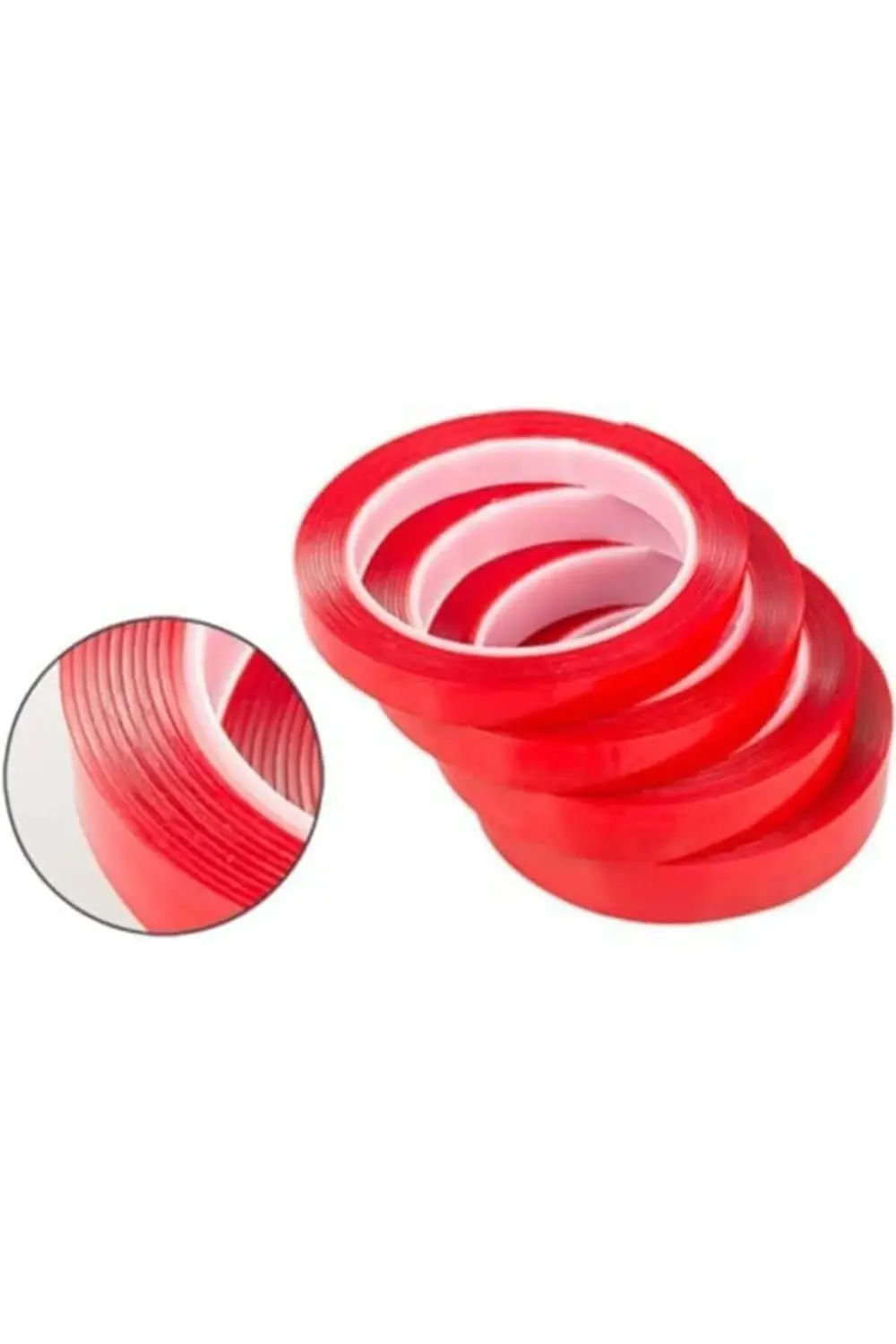 Silikon Çift Taraflı Montaj Bandı 10mm Genişlik 5mt Uzunluk Çift