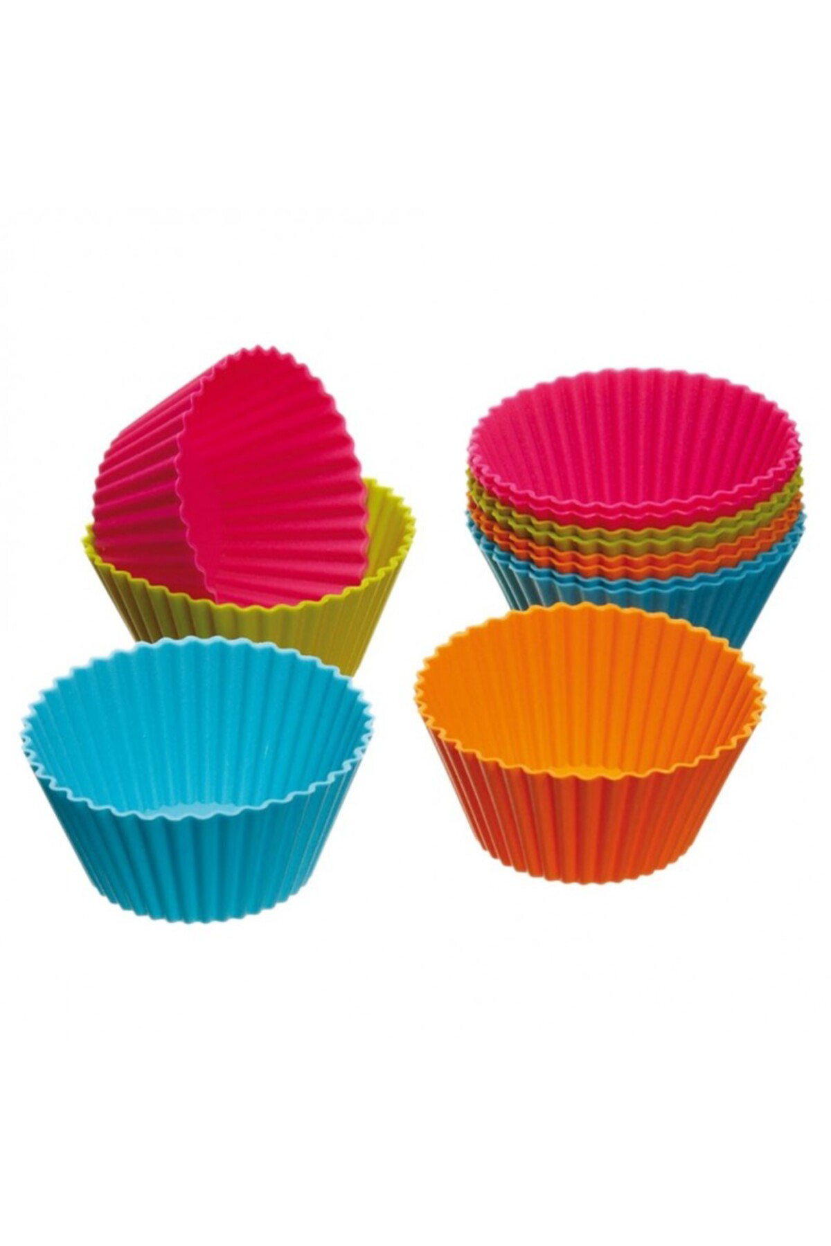 Silikon Cupcake Mini Kek Kalıbı 12 Adet