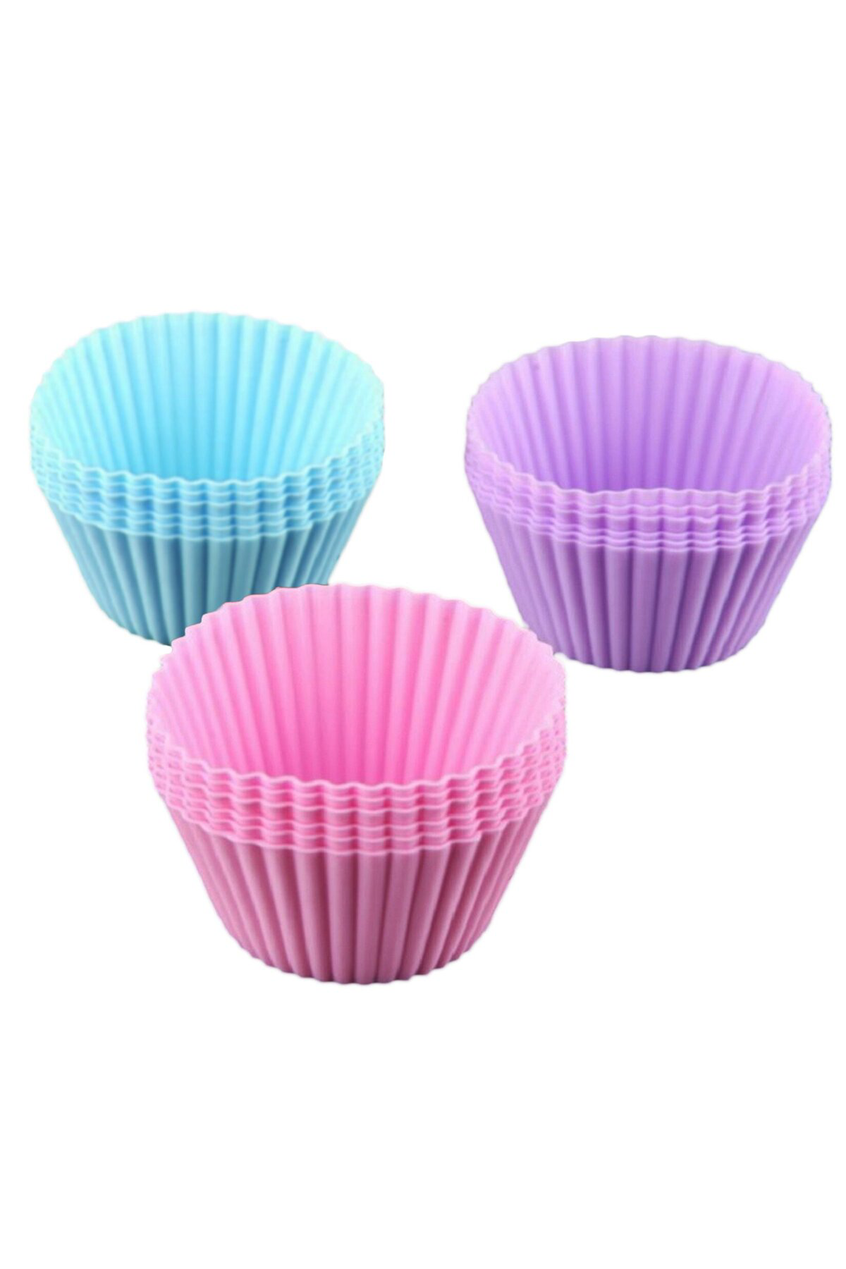 Silikon Cupcake Mini Kek Kalıbı 12 Adet