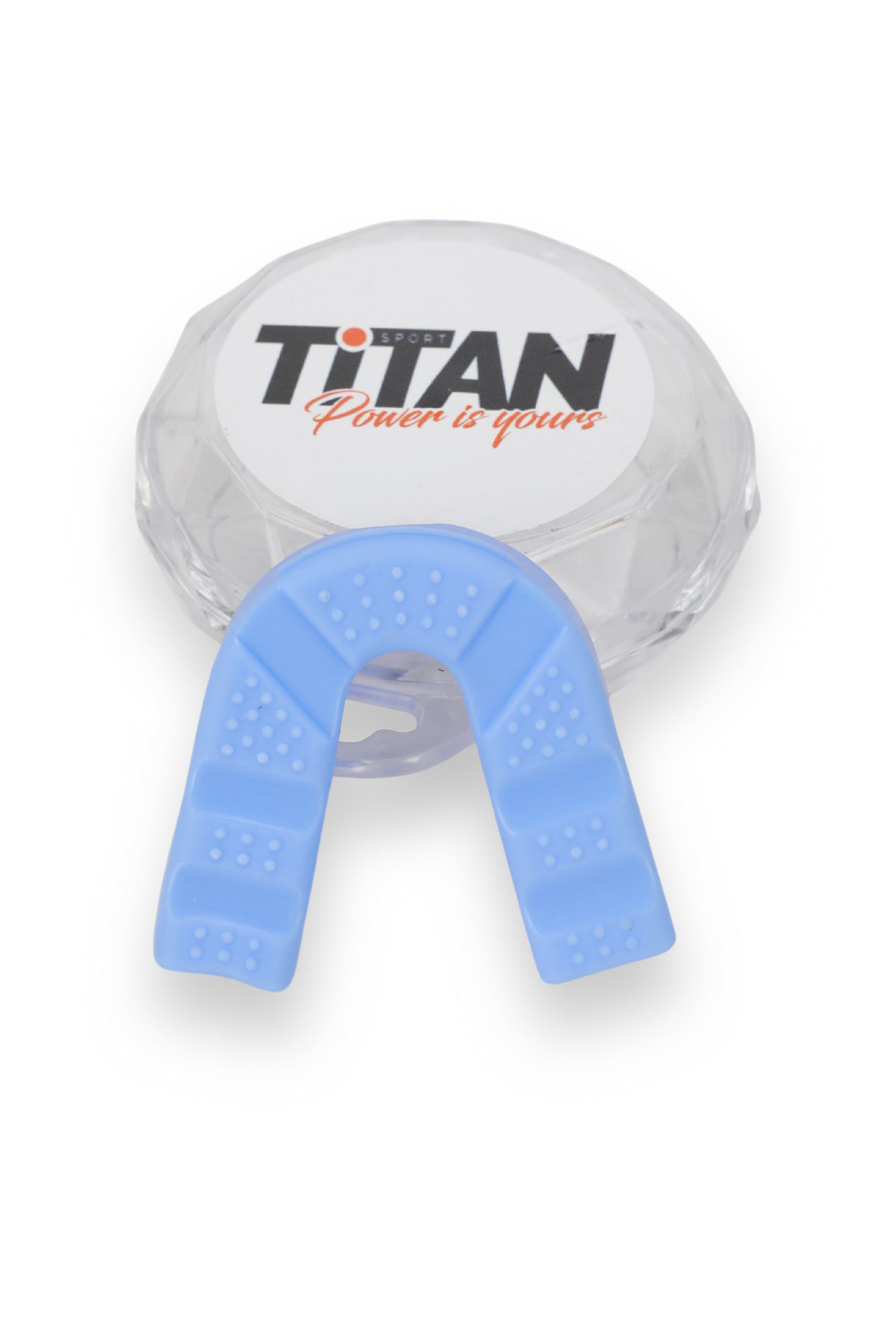 Titan Sport Silikon Dişlik Boks, Kickboks Muay Mavi Dişlik + Saklama Kabi