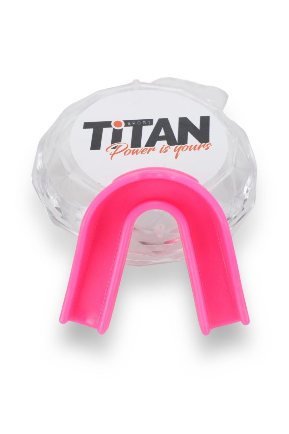 Titan Sport Silikon Dişlik Boks, Kickboks Muay Pembe Dişlik + Saklama Kabi