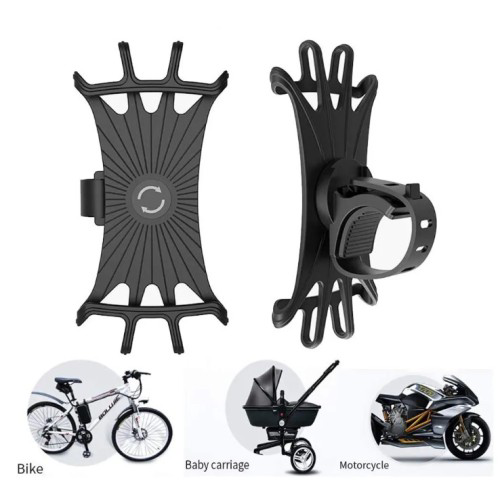 Woody Sofia Silikon Esnek Bisiklet Telefon Tutucu