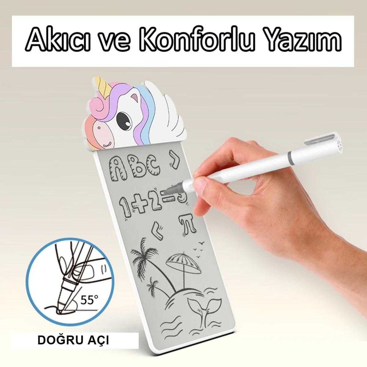 Silikon Figürlü Manyetik Mini Yazı Tahtası 5,5'' - 14 cm