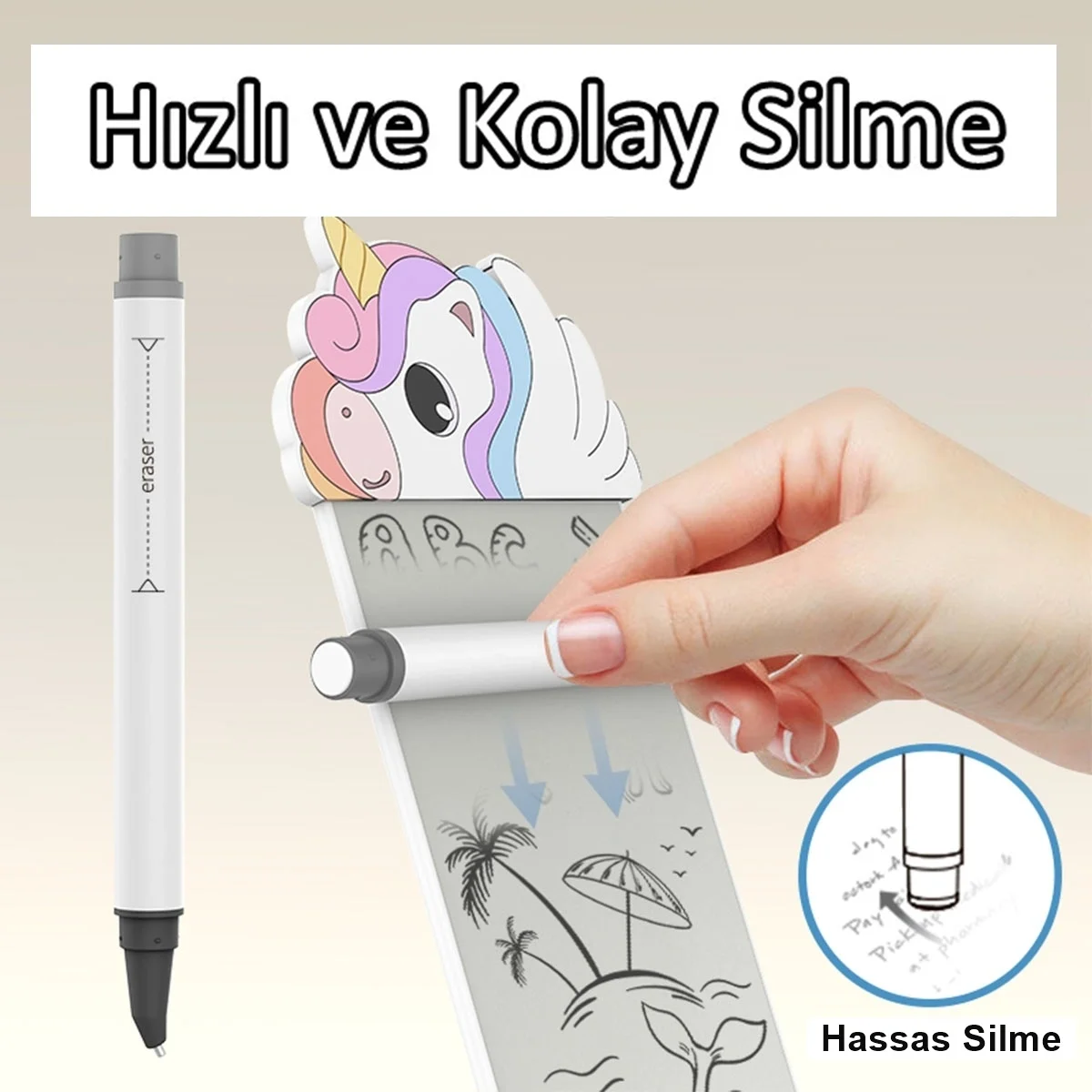 Silikon Figürlü Manyetik Mini Yazı Tahtası 5,5'' - 14 cm