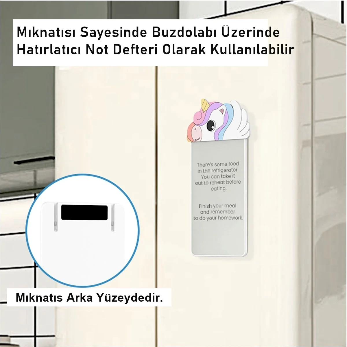 Silikon Figürlü Manyetik Mini Yazı Tahtası 5,5'' - 14 cm