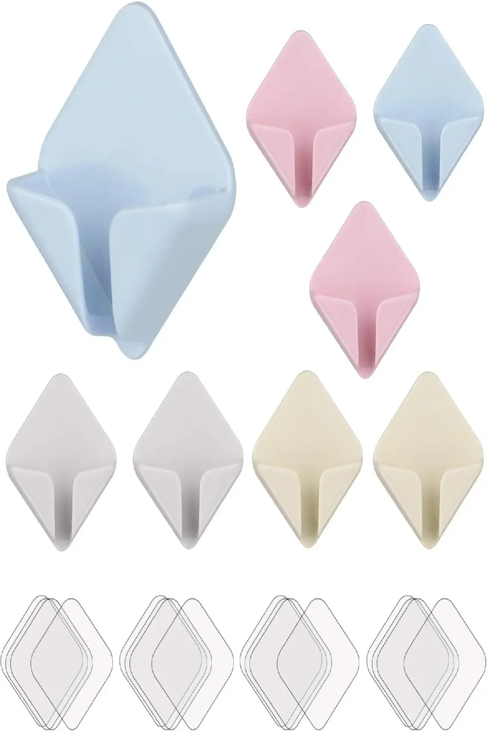 Silikon Fiş ve Kablo Tutucu – Kendinden Yapışkanlı, İkili Set, Ço