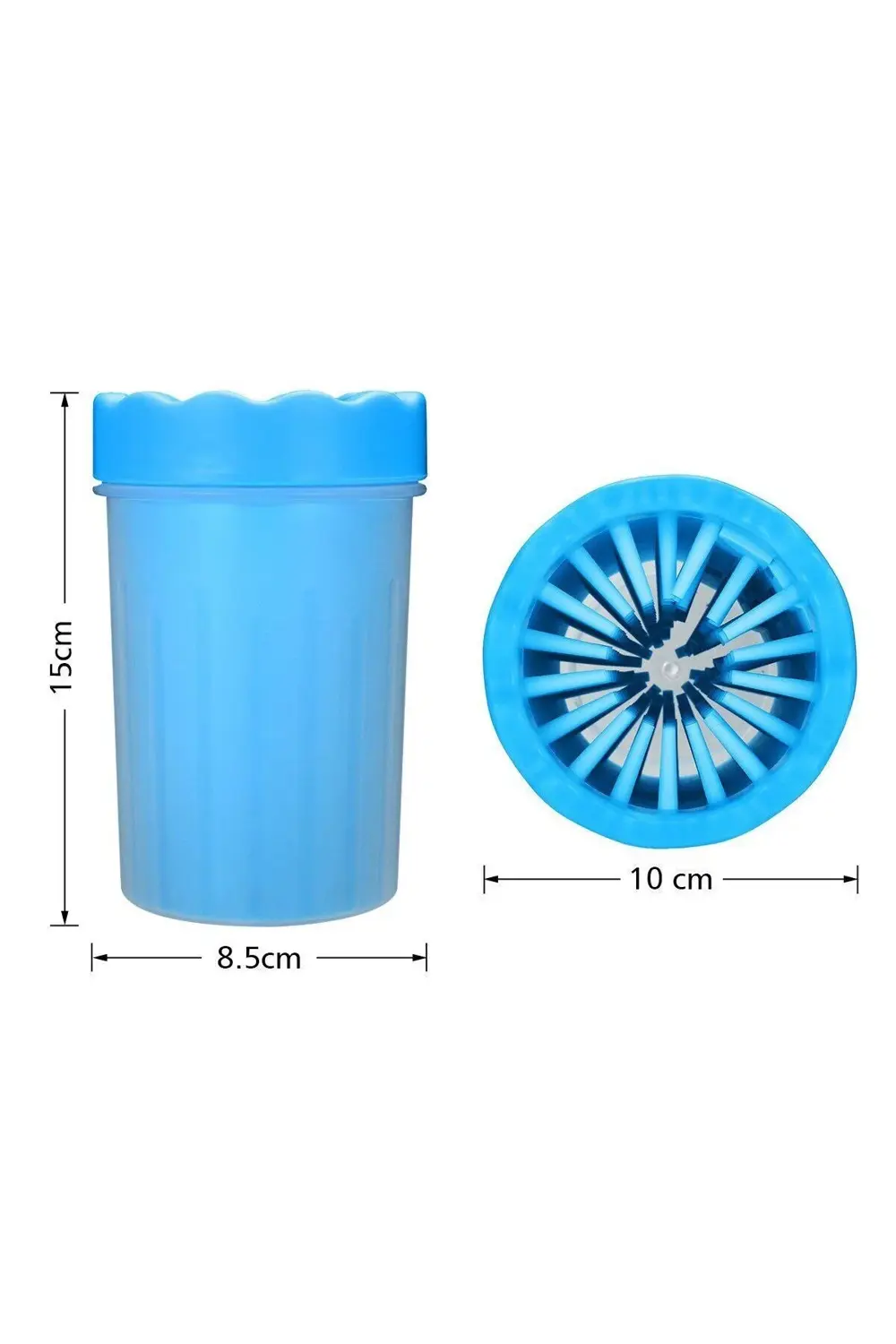 Silikon Jel Fırçalı Kedi Köpek Pati Ayak Yıkama Temizleme Kovası