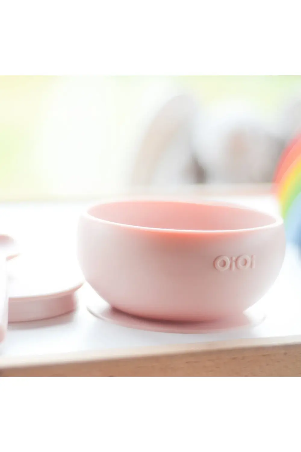 Silikon Kapaklı Kase Pembe