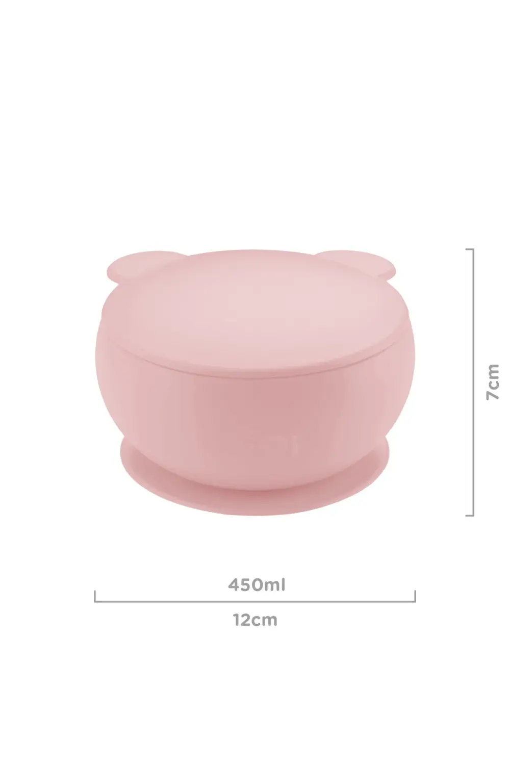 Silikon Kapaklı Kase Pembe