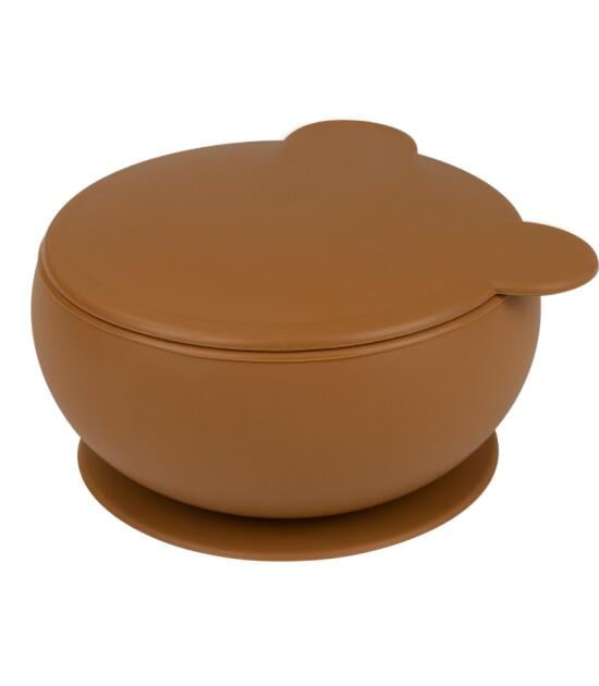 Silikon Kapaklı Kase Woody Brown Silikon Kapaklı Kase Woody Brown