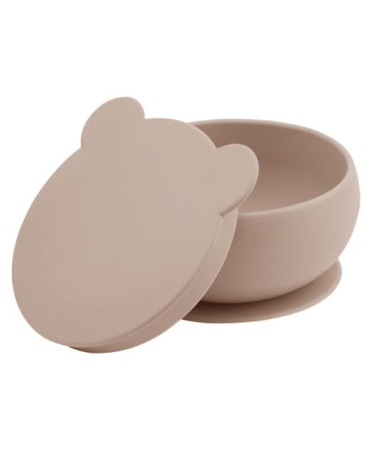 Silikon Kapaklı Kase Bubble Beige Silikon Kapaklı Kase Bubble Beige